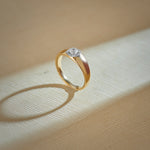 Fine Solitaire Ring, 14K Solid Gold, 1/3 ct Lab Grown Diamond-1