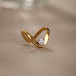 Vanki Solitaire Diamond Ring, 14K Solid Gold, 3/8 ct Lab Grown Diamond-6