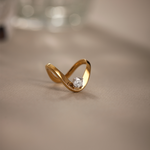 Vanki Solitaire Diamond Ring, 14K Gold Vermeil, 3/8 ct Lab Grown Diamond-1