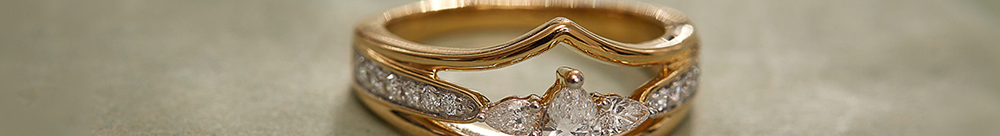 Crown Diamond Ring, 14K Gold Vermeil, 5/8 ct Lab Grown Diamond-1