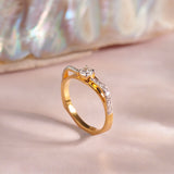 Minimal Solitaire Ring, 14K Gold Vermeil, 1/2 ct Lab Grown Diamond-6