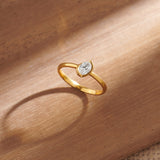 Eternal Solitaire Ring, 14K Gold Vermeil, 1/3 ct Lab Grown Diamond-6