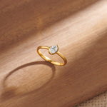 Eternal Solitaire Ring, 14K Gold Vermeil, 1/3 ct Lab Grown Diamond-1