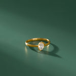 Eternal Solitaire Ring, 14K Gold Vermeil, 1/3 ct Lab Grown Diamond-5