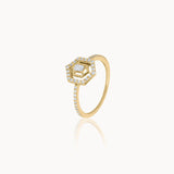Radiant Halo Diamond Ring