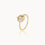 Radiant Halo Diamond Ring