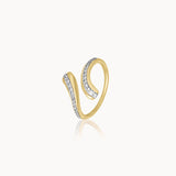 Quiet Curve Diamond Ring