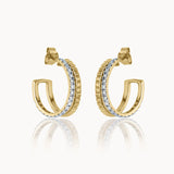 Radiant Round Diamond Earrings
