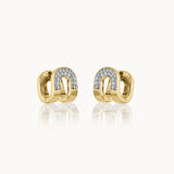 Shining Arc Diamond Hoops