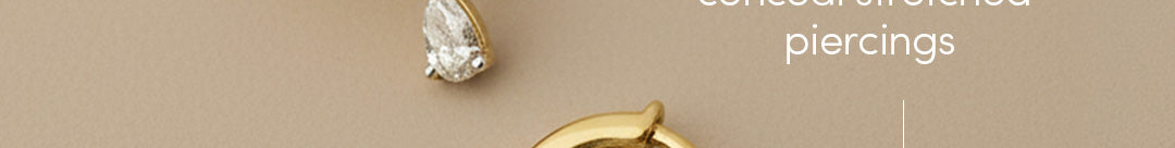 Diamond Drop Hoop Earrings