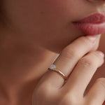Classic Round Diamond Ring, 10K Solid Gold, 1/6 ct Lab Grown Diamond-2