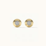 Disc Cluster Diamond Earrings, 14K Gold Vermeil, 1/10 ct Lab Grown Diamond-7