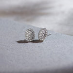 Classic Oval Cluster Diamond Earrings, 14K Solid Gold, 1/2 ct Lab Grown Diamond-1