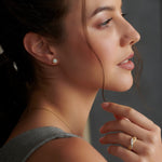 Rope Round Opal Earrings, 14K Gold Vermeil-4