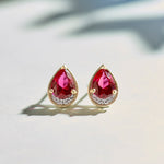 metal: 14K Gold Vermeil | color stone: Ruby