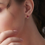 metal: 14K Gold Vermeil | color stone: Ruby