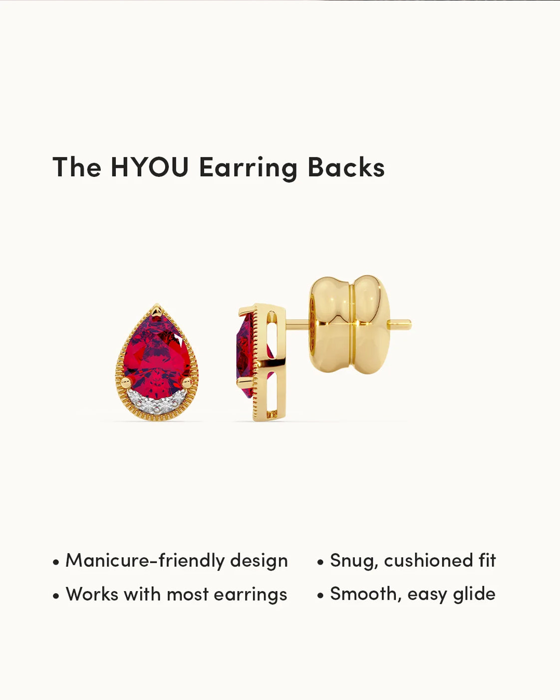 metal: 14K Gold Vermeil | color stone: Ruby