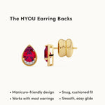 metal: 14K Gold Vermeil | color stone: Ruby