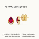 metal: 14K Gold Vermeil | color stone: Ruby