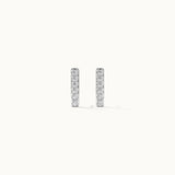 Medium Bar Earrings, Sterling Silver, 1/10 ct Lab Grown Diamond-6