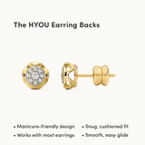 Tailored Round Diamond Earrings