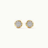 Tailored Round Diamond Earrings, 14K Gold Vermeil, 1/6 ct Lab Grown Diamond-6