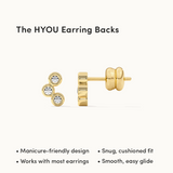 Petite Trio Small Diamond Earrings
