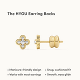 Petite Clover Diamond Earrings