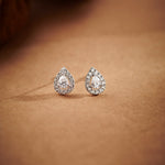 Pear Diamond Earrings, 14K Solid Gold, 1/2 ct Lab Grown Diamond-6