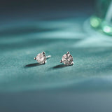 Classic Small Solitaire Earrings, 14K Solid Gold, 3/8 ct Lab Grown Diamond-6