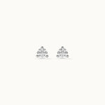 Classic Small Solitaire Earrings, Sterling Silver, 3/8 ct Lab Grown Diamond-8