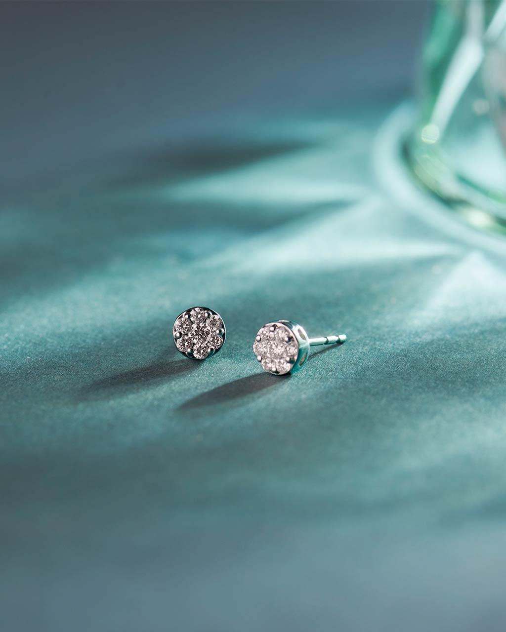 Classic Round Diamond Earrings, Sterling Silver, 1/4 ct Lab Grown Diamond-6