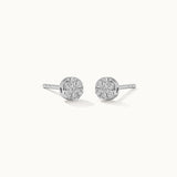 Classic Round Diamond Earrings, Sterling Silver, 1/4 ct Lab Grown Diamond-4