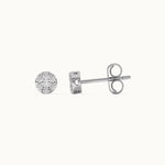 Classic Round Diamond Earrings, Sterling Silver, 1/4 ct Lab Grown Diamond-7