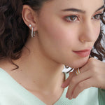 Classic Round Diamond Earrings, Sterling Silver, 1/4 ct Lab Grown Diamond-3