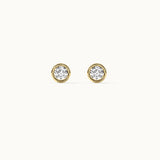 Round Cluster Small Diamond Earrings