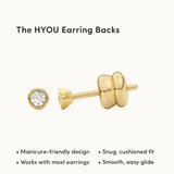Round Cluster Small Diamond Earrings
