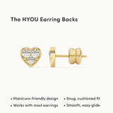 Heart Diamond Earrings