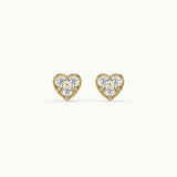 Heart Diamond Earrings
