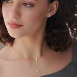Round Pave Diamond Earrings, 14K Gold Vermeil, 1/2 ct Lab Grown Diamond-2
