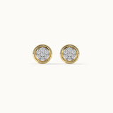 Round Bezel Diamond Earrings, 14K Gold Vermeil, 1/5 ct Lab Grown Diamond-7