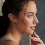 Harmony Pearl Earrings, 14K Solid Gold-4