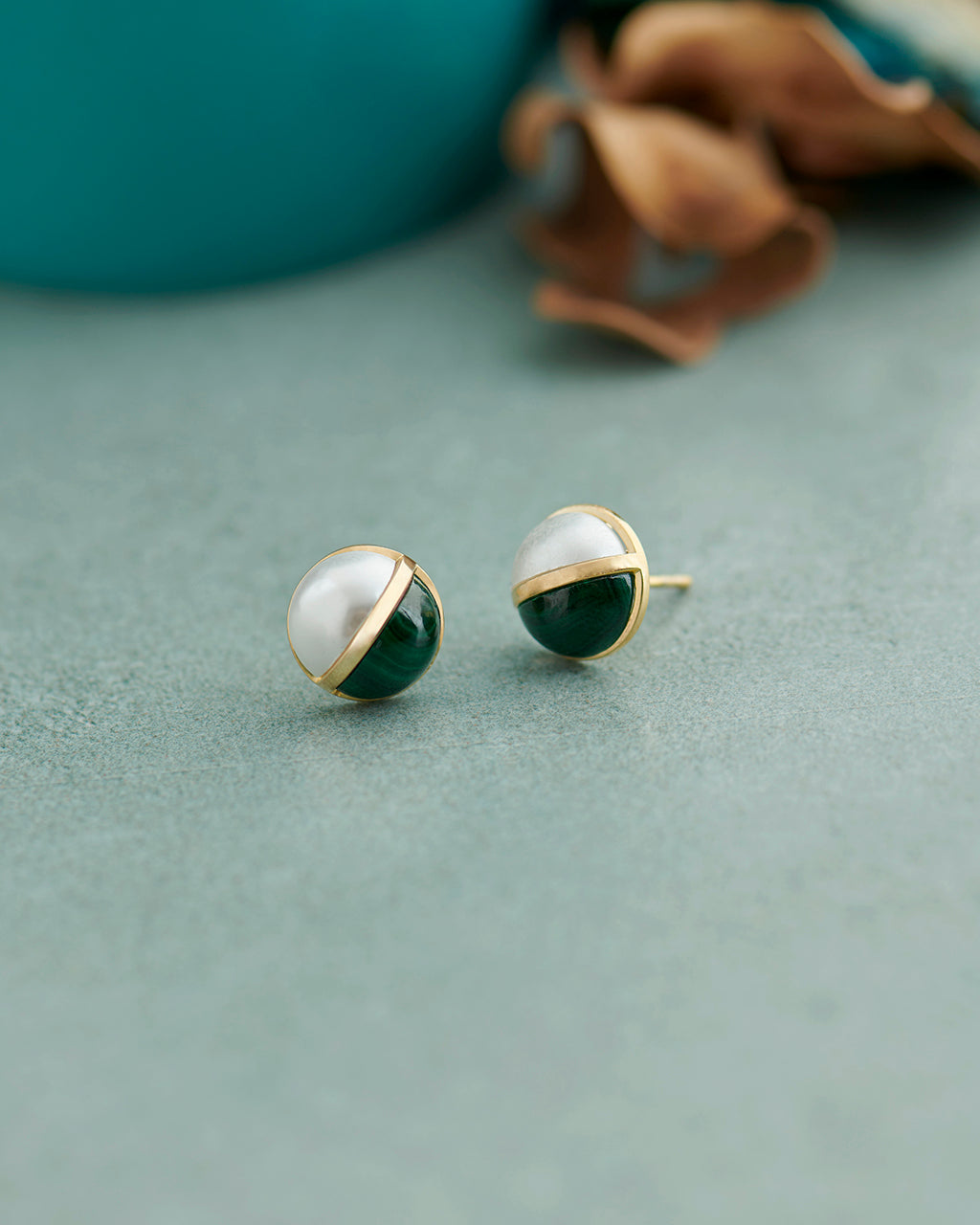 Harmony Pearl Earrings, 14K Solid Gold-5