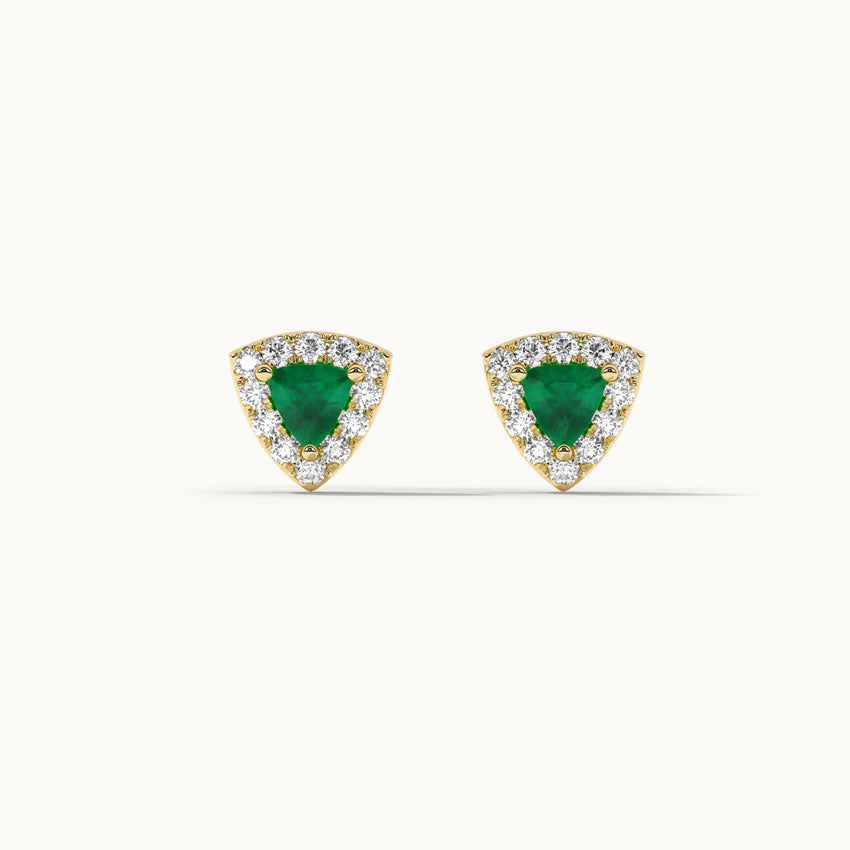 Trillion Small Diamond Earrings