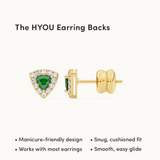 Trillion Small Diamond Earrings