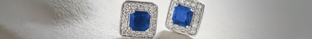 Geometric Diamond Earrings, Sterling Silver, 1/6 ct Lab Grown Diamond-1