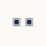 Geometric Diamond Earrings, Sterling Silver, 1/6 ct Lab Grown Diamond-7