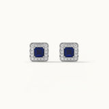 Geometric Diamond Earrings, Sterling Silver, 1/6 ct Lab Grown Diamond-7