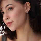 Circular Diamond Earrings, 14K Solid Gold, 1/4 ct Lab Grown Diamond-5