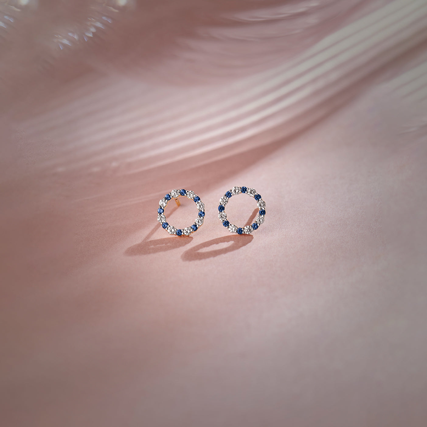 Circular Diamond Earrings